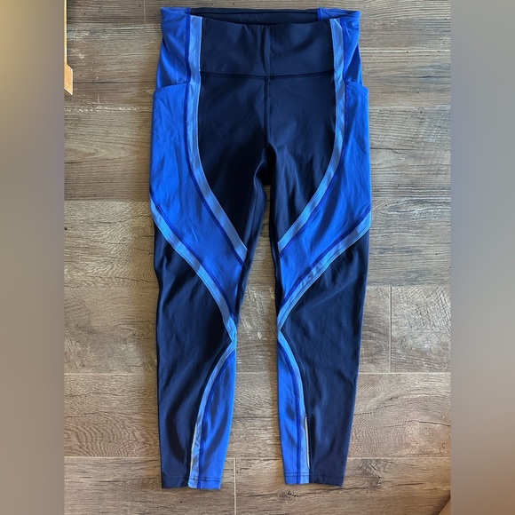 lululemon athletica Pants - lululemon athletica Blue and Black Leggings